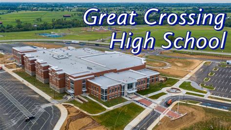 Aerial flight around the new Great Crossing High School in Georgetown, Kentucky - YouTube