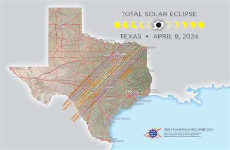 April Eclipse 2024 Texas Map Of Totality Texas - Jenni Lorilyn