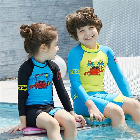 WD522 vacation child girl boy swimsuit bikinis beach board kids boy ...