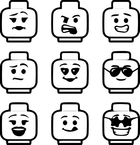 Lego Face Png Lego Man Head Printable Transparent Png X | The Best Porn Website