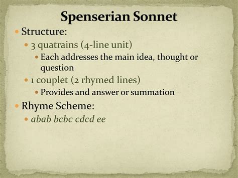 Spenserian sonnet examples by students - roombrew