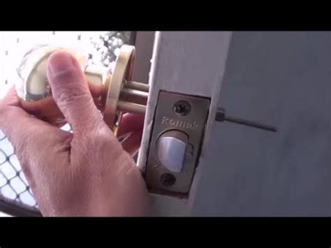 DIY - changing door lock - YouTube