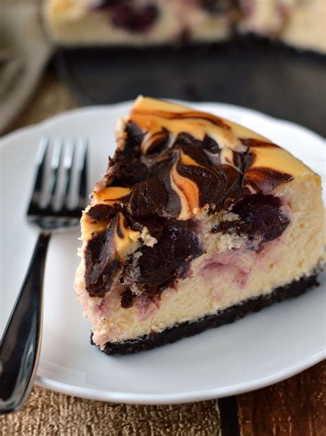 Chocolate covered cherry cheesecake - Friday is Cake Night