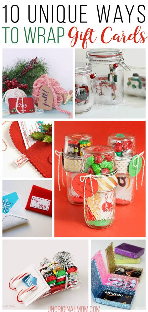 10 Unique Gift Card Wrapping Ideas - unOriginal Mom