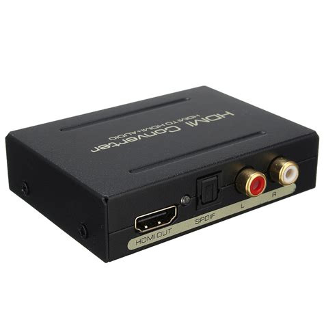 HDMI to HDMI and Optical SPDIF RCA L/R 1080P 5.1CH Audio Extractor Converter | Alex NLD