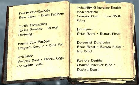 Pin by David Rizer on Skyrim potion recipes | Skyrim potion recipes, Skyrim tips and tricks, Skyrim