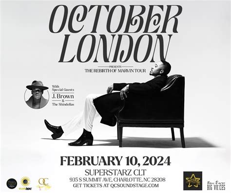 Buy Tickets to October London Presents “The Rebirth of Marvin” Tour in ...