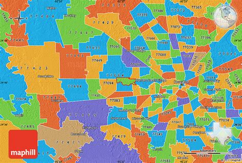 Political Map of ZIP Code 77079