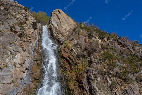 Premium Photo | Salto angel waterfall after a rainy night. the salto ...