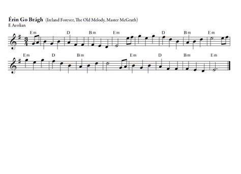 ÉRIN GO BRÁGH Sheet music | Easy Sheet Music