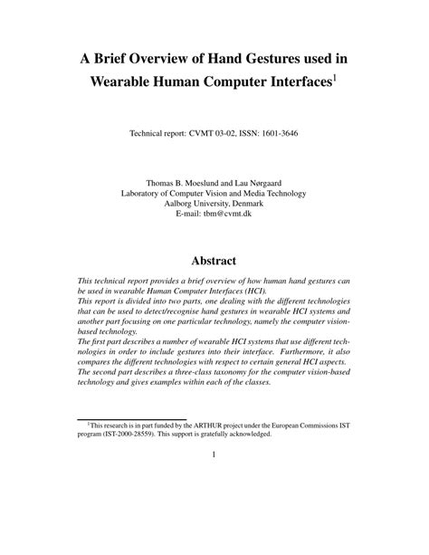 (PDF) A Brief Overview of Hand Gestures Used in Wearable Human Computer ...