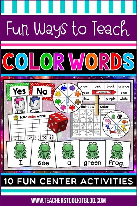 Fun Ways to Teach Color Words - Teachers Toolkit Blog