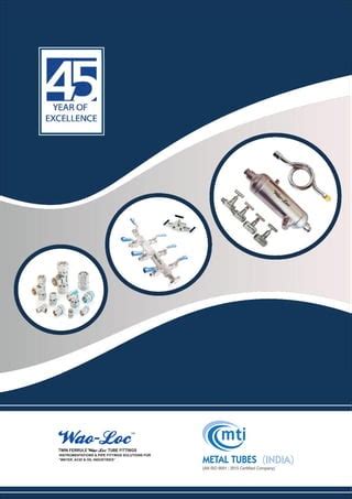 Instrumentation fittings catalog | PDF