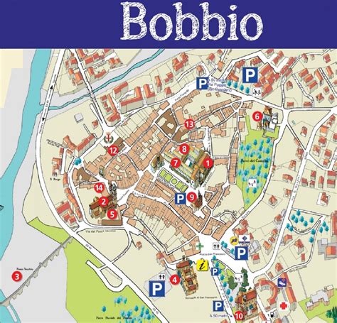 Bobbio, mappa turistica - Visit Piacenza