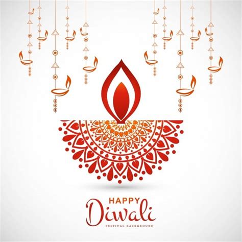 Greeting Card Happy Vector Design Images, Creative Happy Diwali Greeting Card Diya Background ...