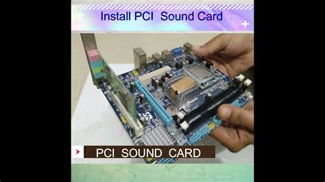 Install Pci Sound Card in to Mother Bord #short - YouTube