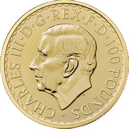 2023 UK King Charles III Britannia 1oz Gold Coin - Full Tube of 10 ...