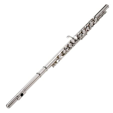 Western Concert Flute Silver Plated 16 Holes C Key Cupronickel Woodwind ...