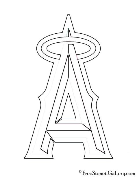 Los Angeles Angels Coloring Pages - Learny Kids