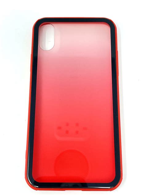 Fashion Case Red iPhone X/XS Tempered Glass Back – RevyTech