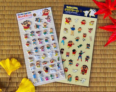 Original Crayon Shin-chan Stickers Set Shinnosuke Nohara Sticker ...