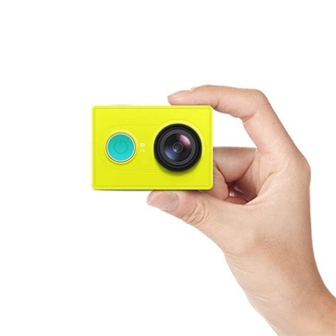 YI Action Camera with Selfie Stick & Bluetooth Remote (US Edition) Lime Green N7 free image download