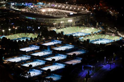 Melbourne Park Tennis Courts Stock Photo - Download Image Now - iStock