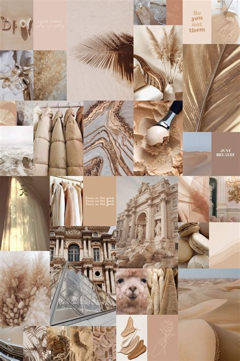 Beige Aesthetic Photo Collage Kit, Wallpaper | Photo collage, Wallpaper, Background pictures