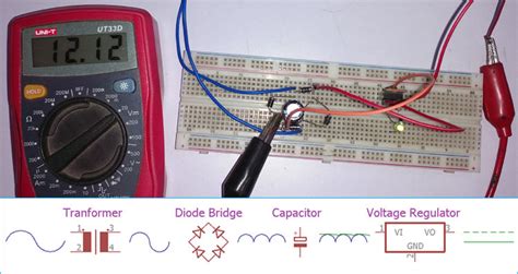 Ac To Dc Converter Circuit Diagram With Transformer - Wiring Diagram