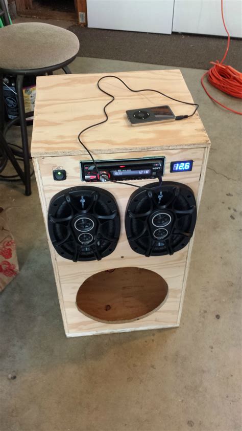 DIY Portable Stereo | Diy car audio, Diy boombox, Diy speakers