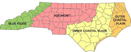 Landform Map of NC | Map of the different regions/landforms … | Flickr