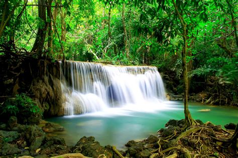 Huai Mae Khamin waterfall 1259675 Stock Photo at Vecteezy