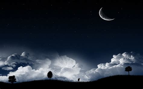 Crescent Moon Background Free Download