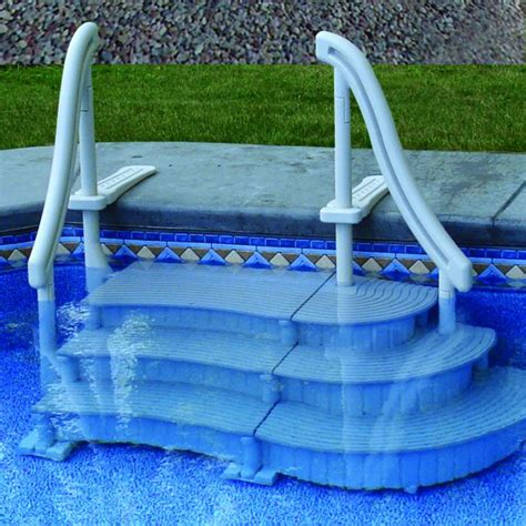 Inground Curved Pool Steps - The Pool Supplies Superstore - Pool ...