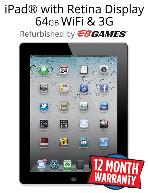 iPad with Retina Display 64GB WiFi & 3G - Black - REFURBISHED | iPad | eBay