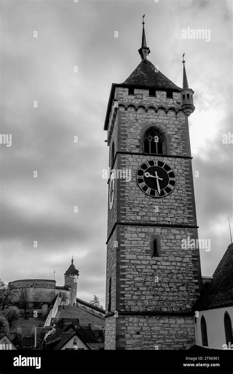 The Munot Castle and St. Johann Reformed Church in Schaffhausen, Switzerland Stock Photo - Alamy