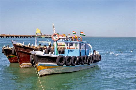 Ferry Boats at Bet Dwarka Pier Photograph by Kantilal Patel