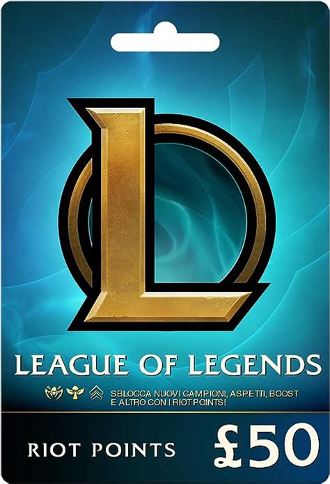 League of Legends £50 Prepaid Gift Card (7920 Riot Points): Amazon.co ...