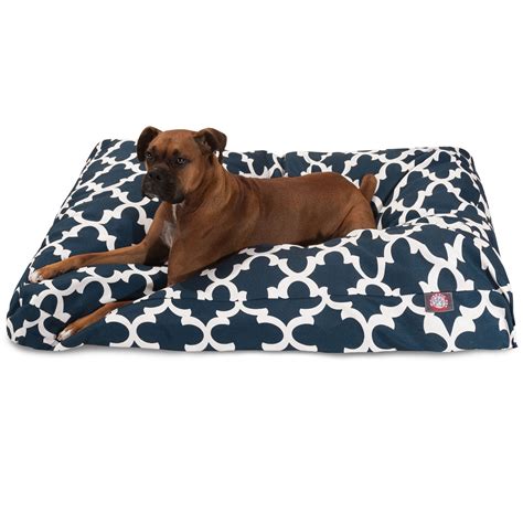 Majestic Pet Trellis Rectangle Dog Bed Treated Polyester Removable ...