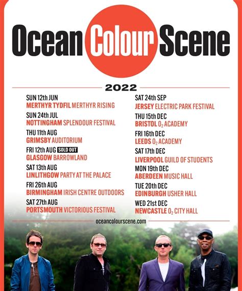 Ocean Colour Scene - UK Tour 2022 - 19 December 2022 - Music Hall ...