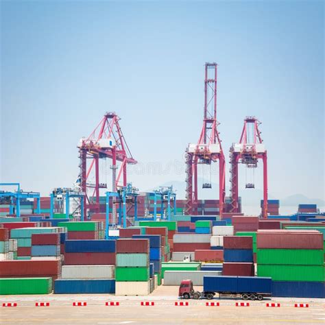 Port of ningbo stock photo. Image of berth, cargo, ningbo - 97827020