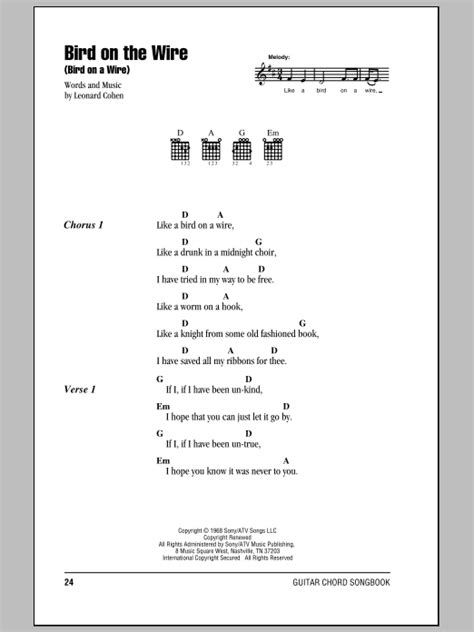 Bird On The Wire (Bird On A Wire) | Sheet Music Direct