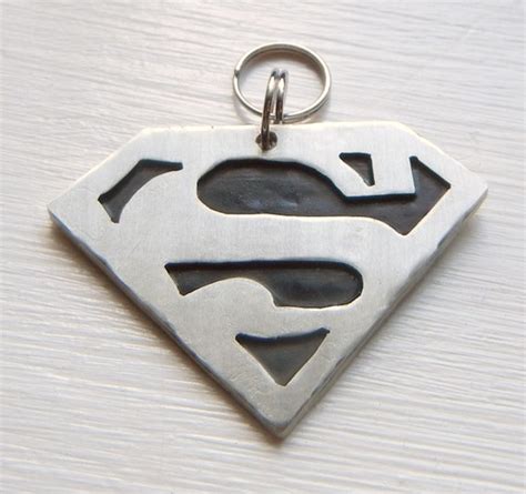 SUPERMAN Pet Id Tag-Unique Pet Tag-Custom Stamped by OnlyPetTags