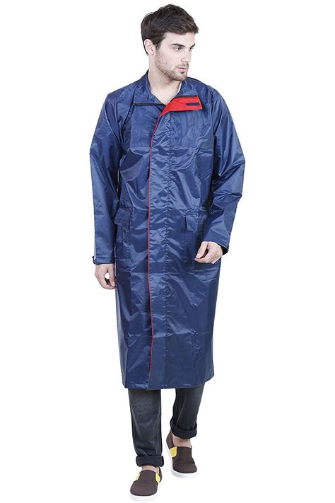 Versalis Blue Solid Hooded Raincoat For Men #Raincoat | Hooded raincoat, Mens raincoat, Raincoat