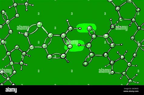 Adenine-thymine bond. Illustration showing the hydrogen bonding between ...