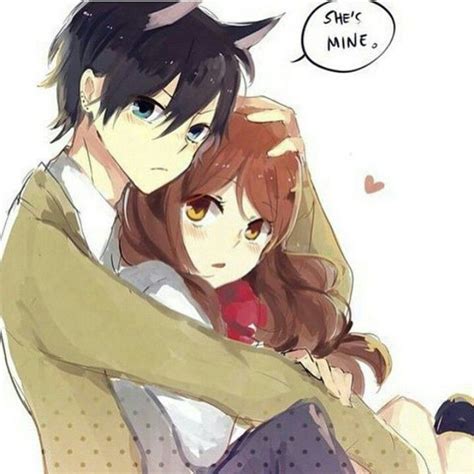 She's mine | Anime hug | Pinterest