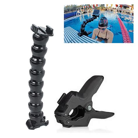 OliYin Go Pro Hero 4 Accessories for Gopro hero 4 3 Clamp Mounts Self Monopod Stick Flexible ...