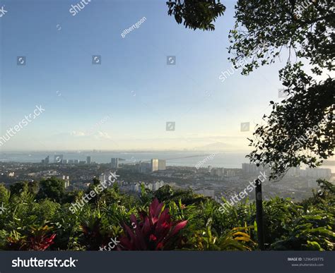 Bukit Jambul Hill Panoramic Sunrise View Stock Photo 1296459775 ...