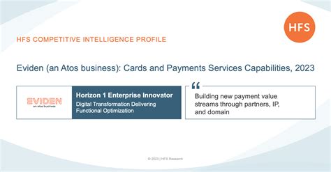 Eviden (an Atos business): Cards and Payments Services Capabilities, 2023 - HFS Research