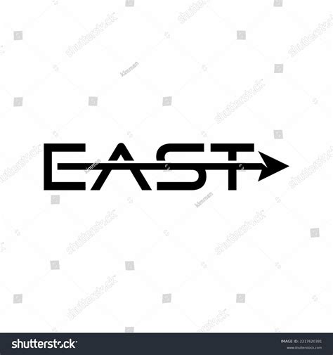 East Arrow Logo Design Image Stock Illustration 2217620381 | Shutterstock